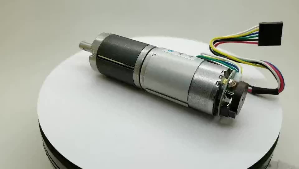 Высокомощный низкоскоростной микро 22mm 24mm 28mm 32mm 36mm 42mm 45mm dc 3v-50volt металлический планетарный мотор с кодером